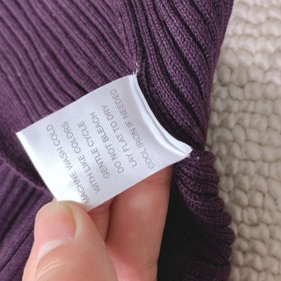 Burgundy Maroon Midi Sweater Dress with side slit - Picture 6 of 7